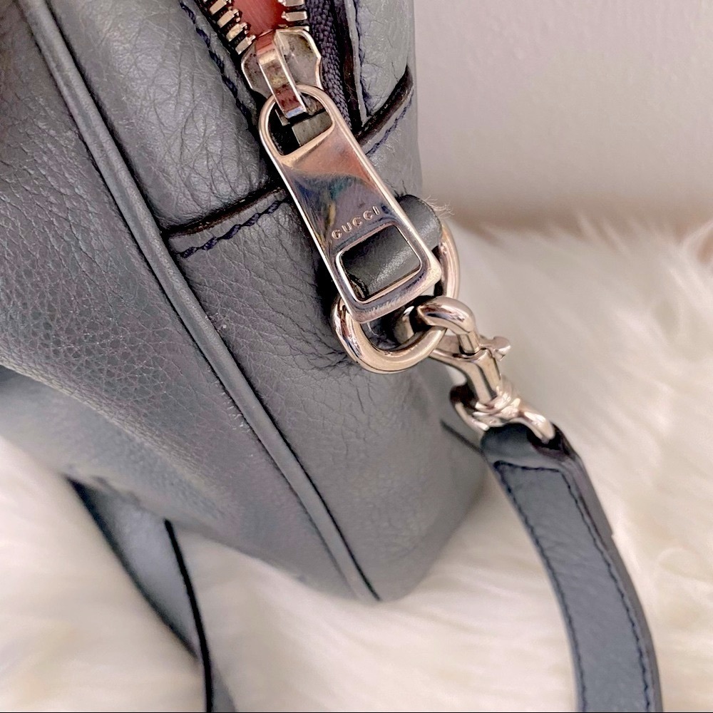 Gucci Soho Leather Briefcase Hong Kong Edition in Grey - Picture 12 of 15